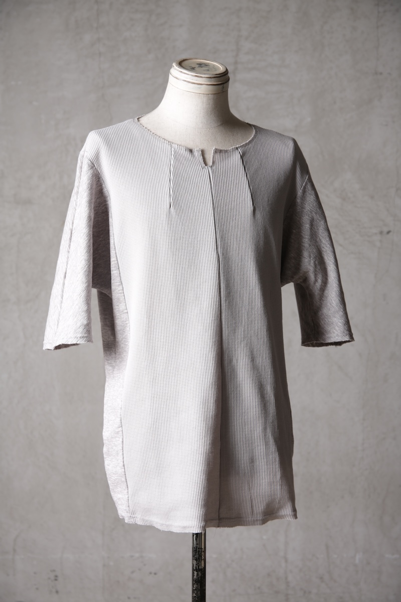 画像4: Wir Lineal / リネアル / KL014-W124 / Schnittpunkt HALF SLEEVE #1 / Umdrehen 20CP Warfful knit / Umdrehen (4)