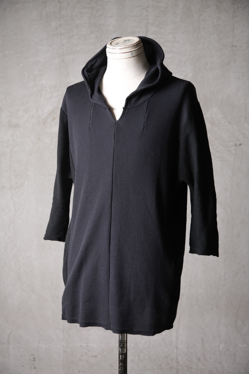 画像3: Wir Lineal / リネアル / KL014-W125 / Schnittpunkt TQ SLEEVE HOODIE / Umdrehen 20CP Warfful knit / Stein (3)
