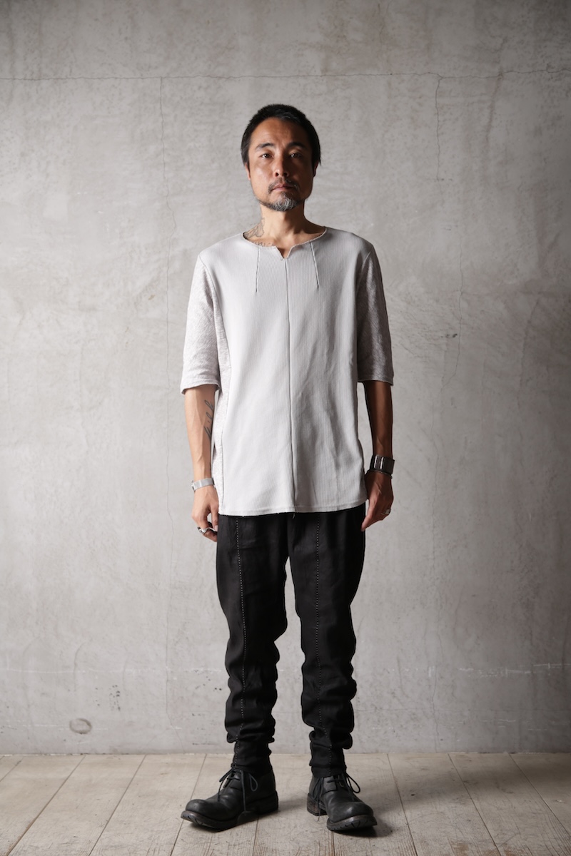 画像11: Wir Lineal / リネアル / KL014-W124 / Schnittpunkt HALF SLEEVE #1 / Umdrehen 20CP Warfful knit / Umdrehen (11)