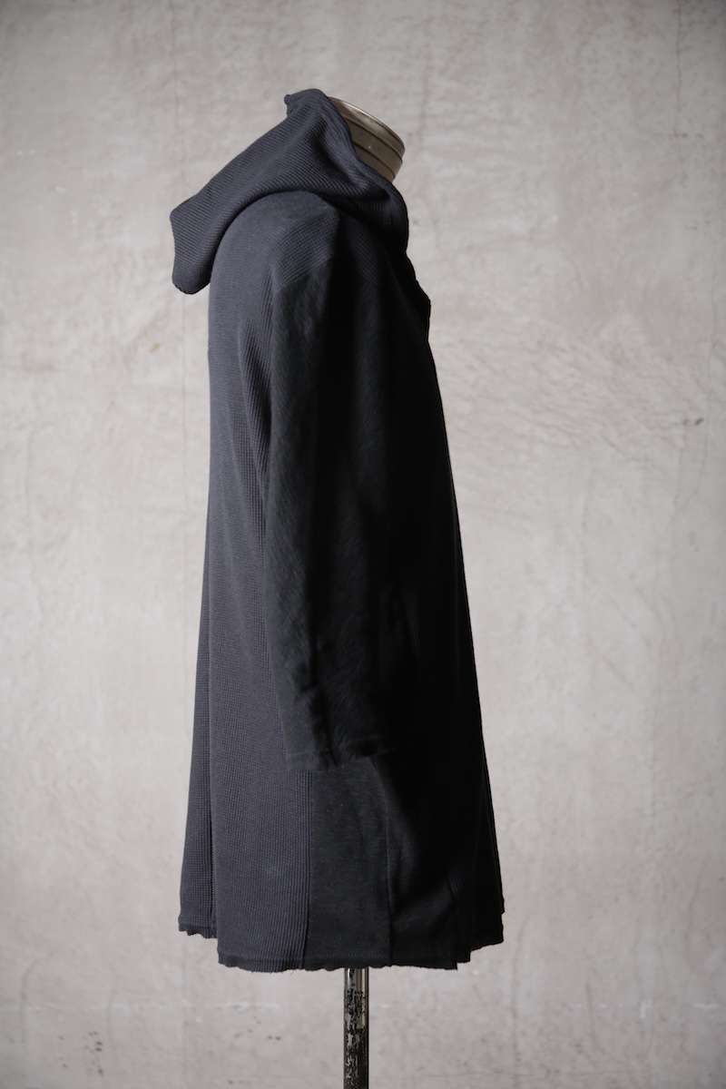 画像6: Wir Lineal / リネアル / KL014-W125 / Schnittpunkt TQ SLEEVE HOODIE / Umdrehen 20CP Warfful knit / Stein (6)