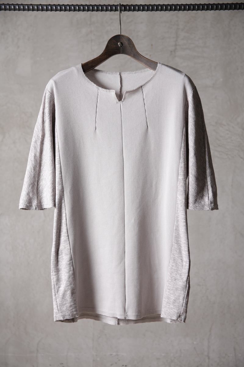 画像1: Wir Lineal / リネアル / KL014-W124 / Schnittpunkt HALF SLEEVE #1 / Umdrehen 20CP Warfful knit / Umdrehen (1)
